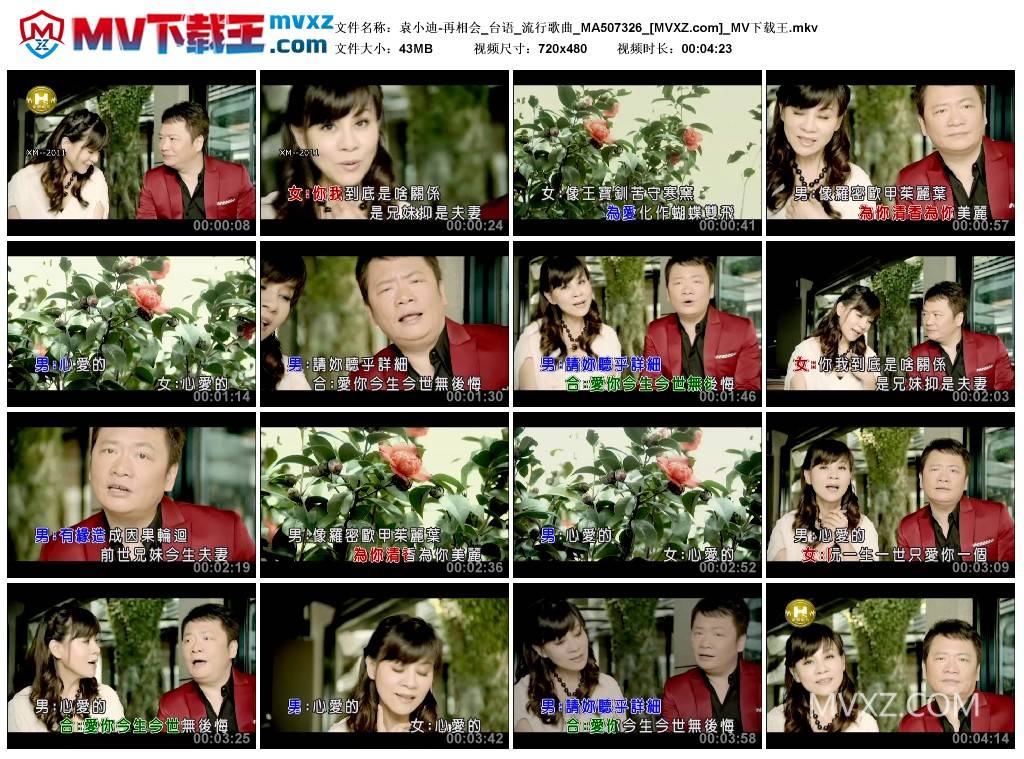袁小迪-再相会_台语_流行歌曲_MA507326